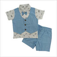 Kids Wear Front Jacket And Shorts
