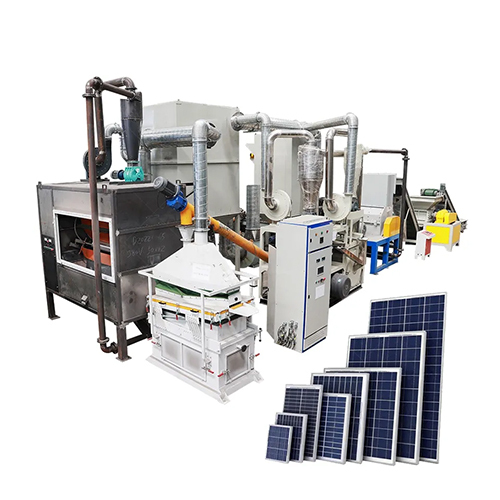 Solar Panel Recycling Production Line Portable Solar Panel Separating Plant