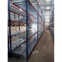 Selective Pallet Rack - Iron Material, 3000mm Height, 900mm Width, Blue & Orange Color | Industrial Warehouse Usage, Long Span Racking With 500kg Load Capacity Per Layer