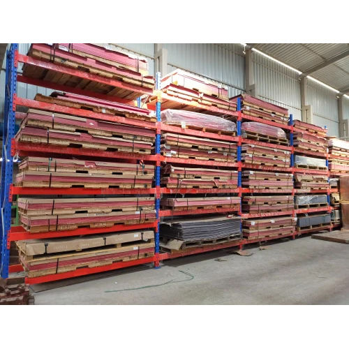 Blue & Orange Mild Steel Warehouse Pallet Racking