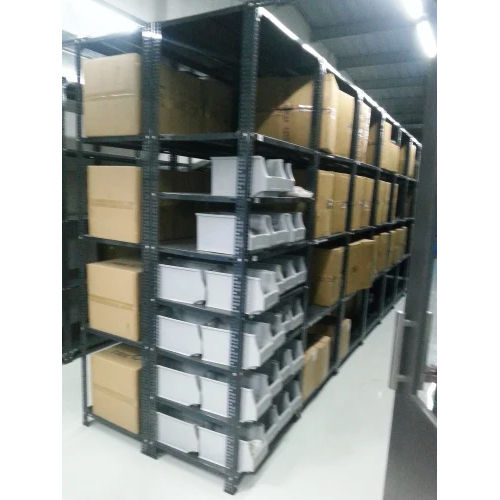 Black Ms Slotted Angle Rack