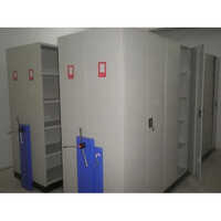 File Compactor - Mild Steel, 3000mm Height, Gray Finish | Free Standing Double Row Movable Rack For Warehouse Storage