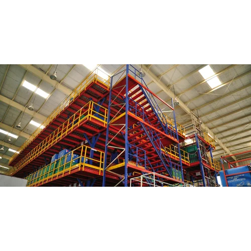 Mezzanine Floor - Color: Blue & Yellow