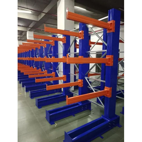 Blue & Orange Industrial Cantiliver Rack