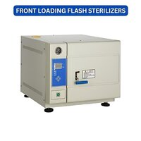 Front Loading Flash Sterilizers - 22 Ltr Capacity, Chamber Size 250mm X 450mm | Vacuum, Microprocessor Control, Digital Display, Dual Safety Locks