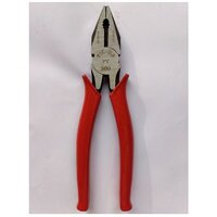 Combination Plier - High Grade Steel, 8 Inch Length, Red | Fully Insulated Handles, Excellent Wire Cutting For Soft & Hard-wires
