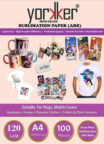 Yorkker Sublimation Paper Ars High Grade Quick Dry For Soft Hard Substrates For Mug Printing