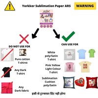 Yorkker Sublimation Paper ARS High Grade Quick Dry For Soft Hard Substrates for Mug Printing