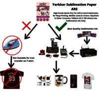 Yorkker Sublimation Paper ARS A3 Size High Grade Quick Dry for Mug Printing