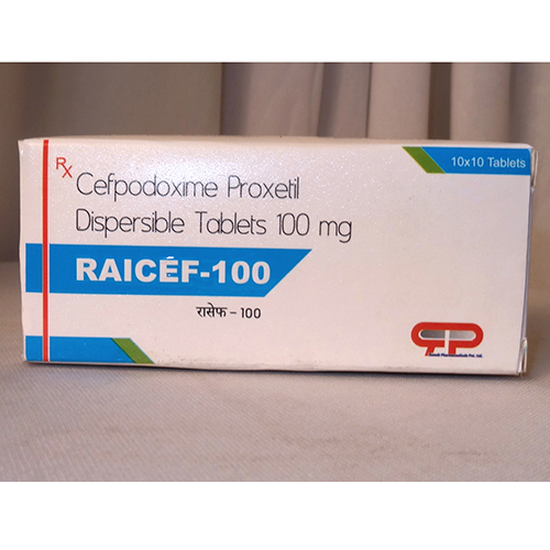 Cefpodoxime Proxetil Dispersible 100 MG Tablets