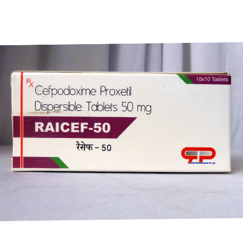50mg Cefpodoxime Proxetil Dispersible Tablets