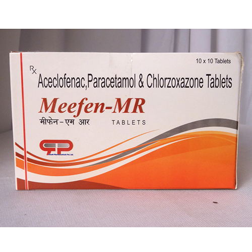 Aceclofenac 100 Mg Paracetamol 325 Mg And Chlorzoxazone 250 Mg Tablets