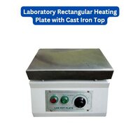 Laboratory Rectangular Heating Plate With Cast Iron Top - Durable Cast Iron, 12x15 Inches , Indicator Label For Autoclave & Pressure Sterilizer