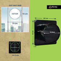 Leo 150 mm Exhaust Fan with Back Flaps