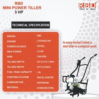 RBD 3HP MINI TILLER