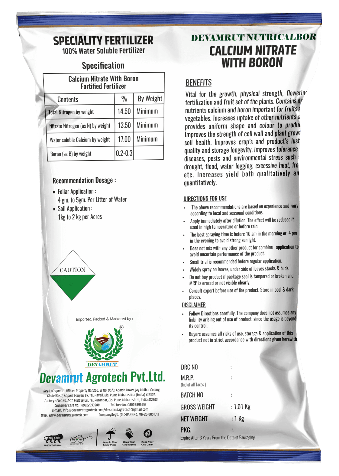 Devamrut Nutricalbor - Calcium With Boron