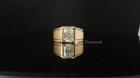 Lab Grown Radiant Solitaire Mens Diamond Ring Diamond Carat Weight: 2.21 Carat