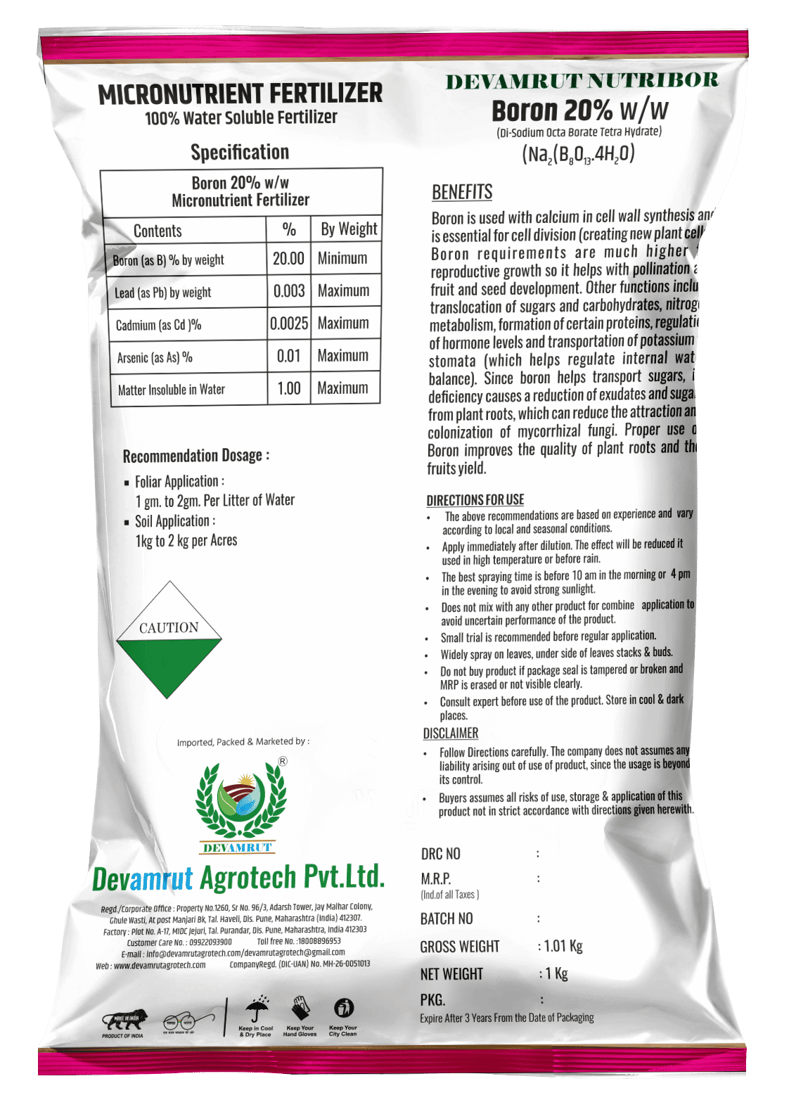 Devamrut Nutribor - Boron EDTA 20%