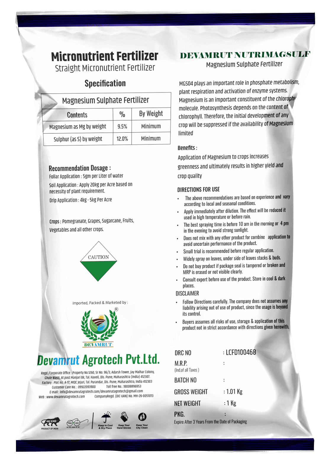 Devamrut Magnesium Sulphate