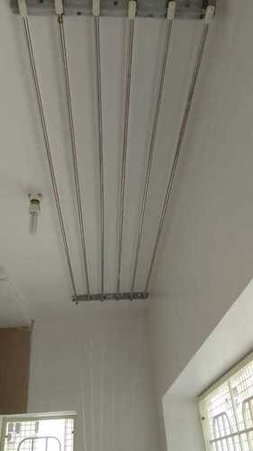 Ceiling mounted pulley type cloth drying hangers in kidagoor kerala