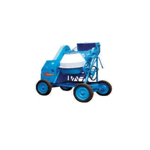 Blue Concrete Mixer With Diesel Engine