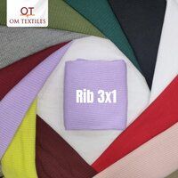 3x1 ribbed knitted fabric