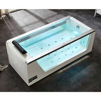 White Acrylic Jacuzzi Massage Bathtub