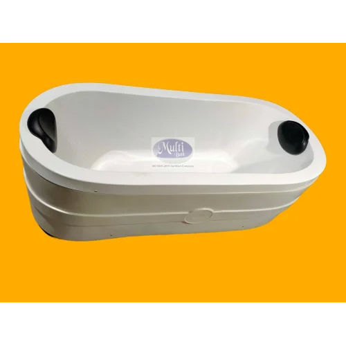 Free Standing Acrylic Bathtub - Color: White