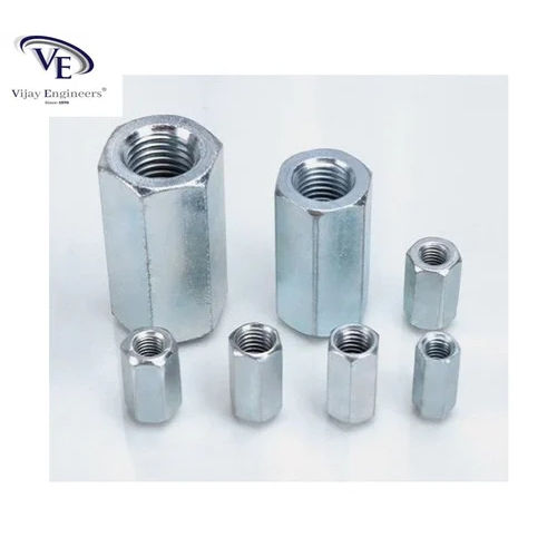 Sliver Long Hex Nut For Tie Rod