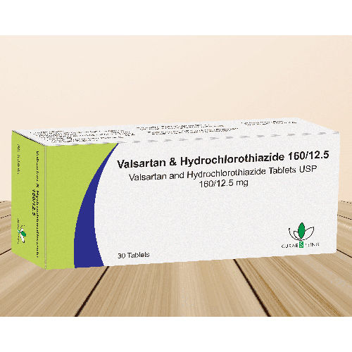 160-12.5 mg Valsartan And Hydrochlorthiazide Tablets USP