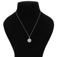 Saint Raphael Medal Silver Pendant Necklace