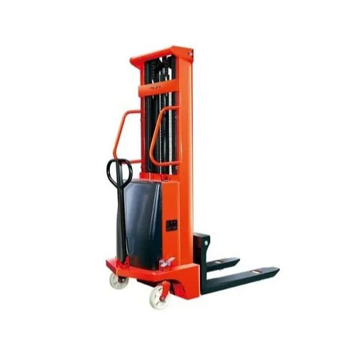 Easy To Operate Semi Electric Straddle Stacker