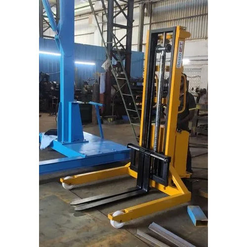 Durable Semi Electric Hydraulic Stacker By Besto Material Handling Equipments