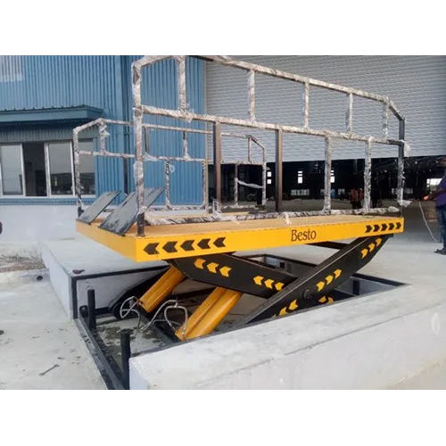 Yellow-Black Heavy Duty Scissor Lift Table