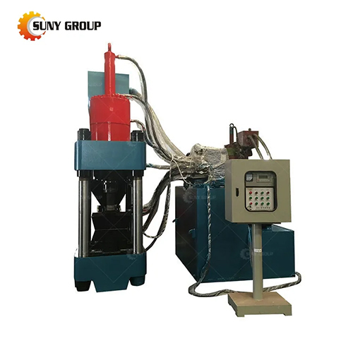 Automatic Hydraulic Scrap Metal Copper Iron Steel Aluminum Wood Chips Briquetting Press Machine