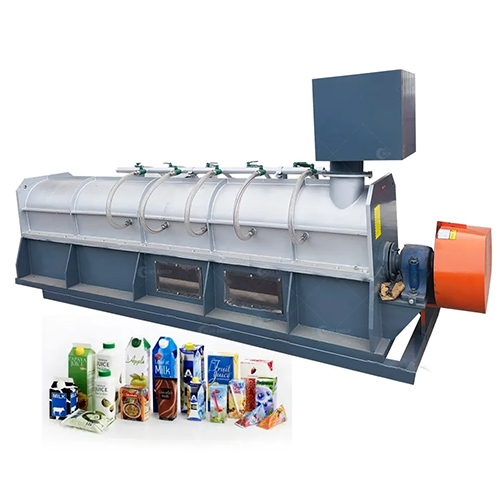 Plastic Wrapping Bag Recycling Line Paper Removing Machine