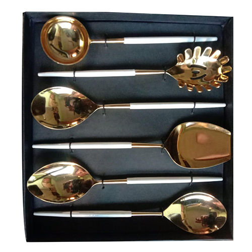 White Gold Cutlery Set