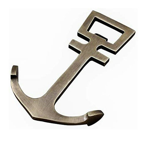 Nautical Solid Brass Anchor Cork Screw Bottle Opener