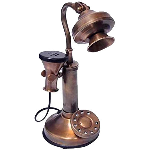 APS Craft Brass Showpiece Table Telephone Antique Telephone