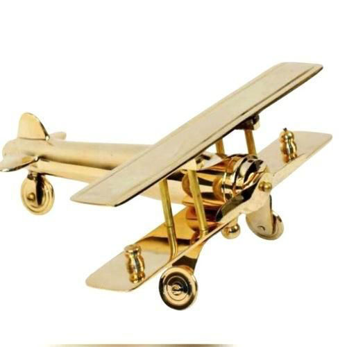 Brass Aeroplane Model Showpiece Table Top