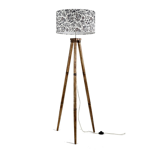 Craftter Wooden Modern Floor Lamp with Tripod Stand