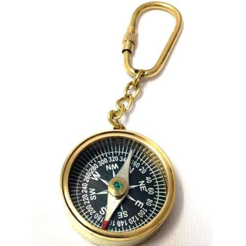 Magnetic Compass Keychain