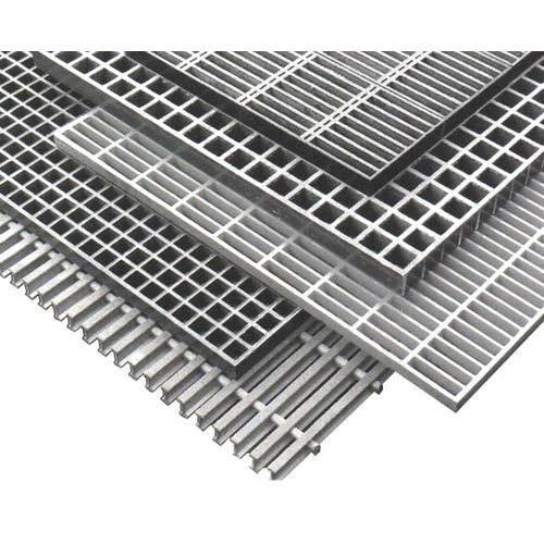 FRP Gratings - Rectangular Shape, Fiberglass Reinforced Plastic Material for Industrial Applications