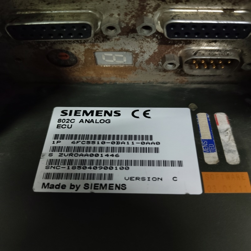 SIEMENS 6FC5510-0BA11-0AA0 PLC MODULE 802C