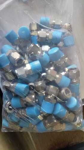 Stainless Steel Tube Connector 316 and 304 - 1/2 Inch Thickness, Polished Gray Finish | Stainless Steel, SS Male Pipe Connectors, Tube Fittings
