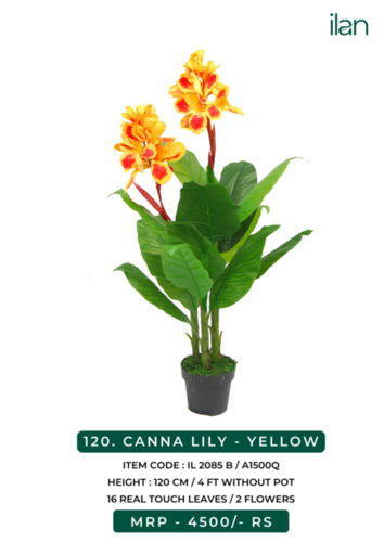 CANNA LILY YELLOW ARTIFICIAL PLANTS