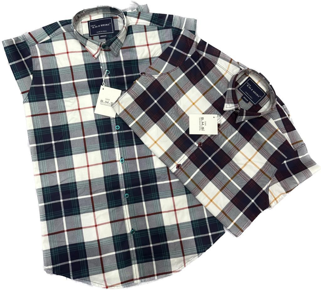 Slim Fit Checkered Formal Shirts