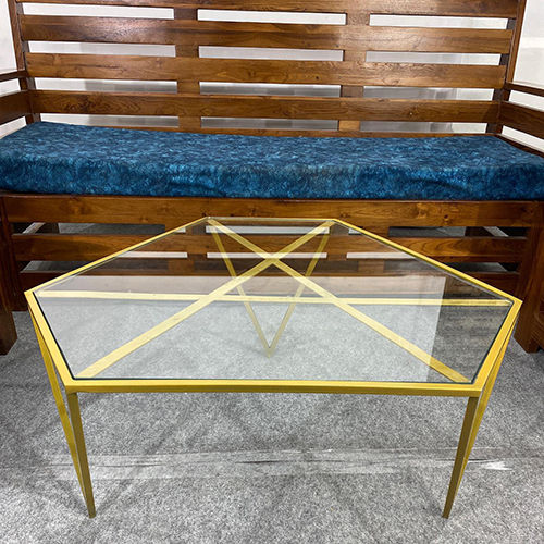 Center Table in Golden Color