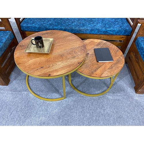 Wood Nested Coffee Table - Set of 2