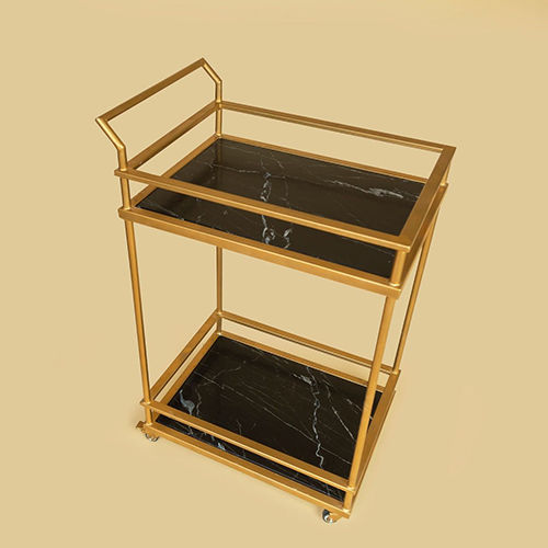 2 Tier Bar Cart Side Table